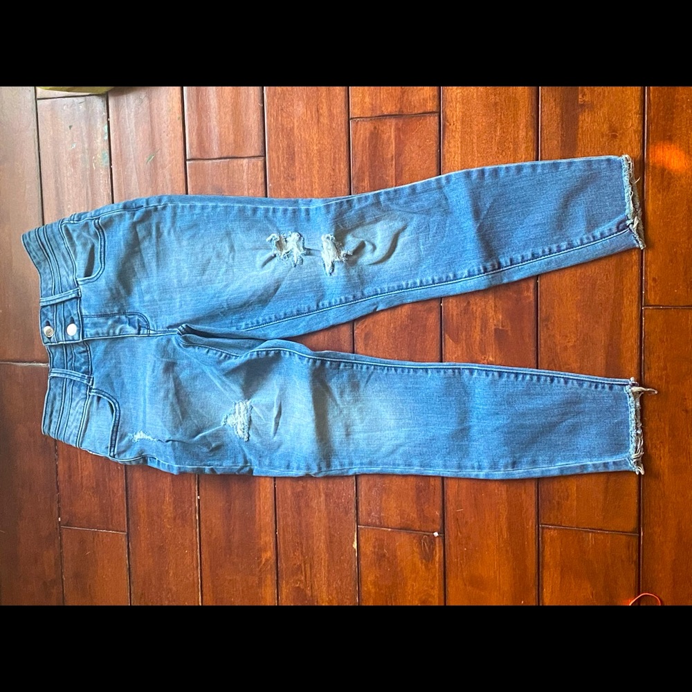 High Rise Cut Jeans